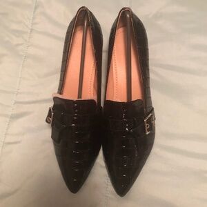 NWOT Black 3 inch high heels (Size 10 1/2)